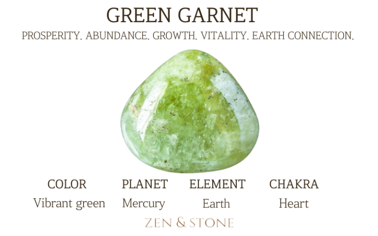 Green Garnet – Meaning, Uses, & Healing Properties – Zen & Stone
