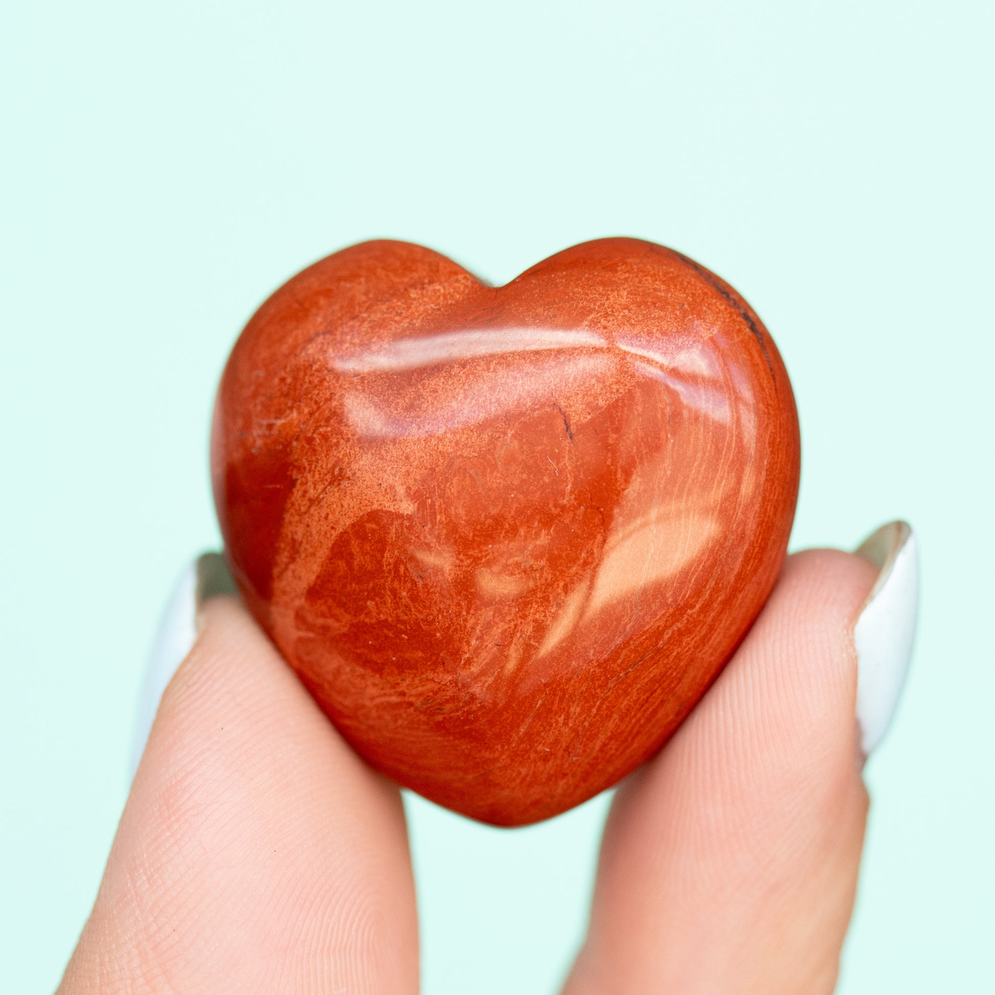 Red Jasper Heart
