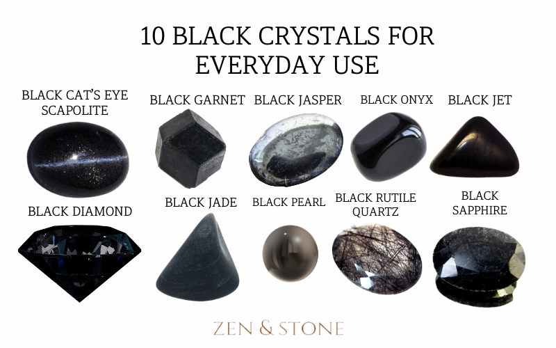 Black Crystals –  Meaning, Uses, & Healing Properties
