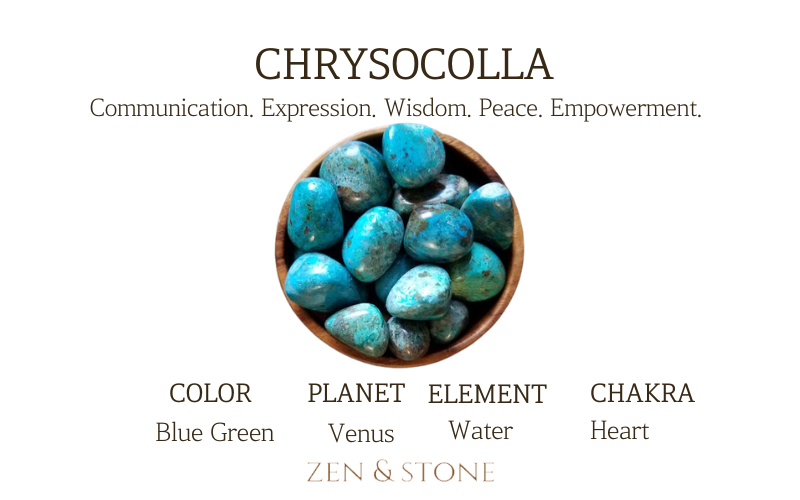 Chrysocolla – Meaning, Uses, & Healing Properties