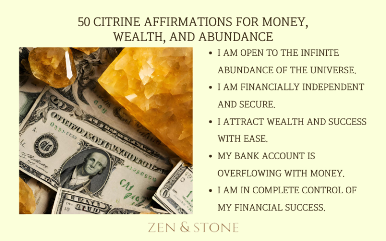 50 Citrine Affirmations for Money, Wealth, and Abundance