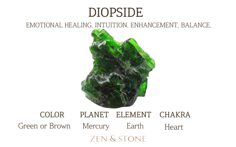 Diopside – Meaning, Uses, & Healing Properties
