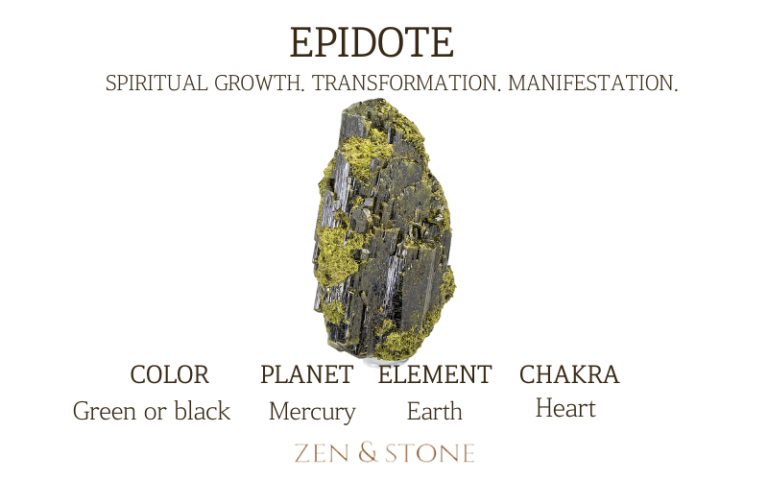 Epidote – Meaning, Uses, & Healing Properties