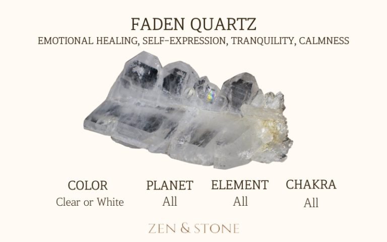 Faden Quartz – Meaning, Uses, & Healing Properties
