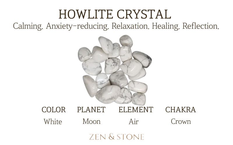 Howlite Crystal – Meaning, Uses, & Healing Properties – Zen & Stone