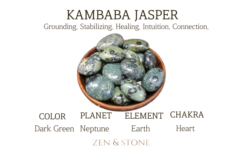 Kambaba Jasper – Meaning, Uses,  & Healing Properties