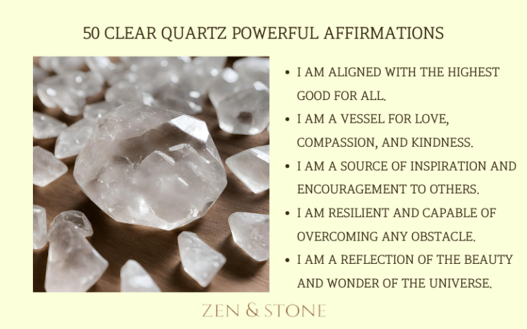 50 Clear Quartz Powerful Affirmations