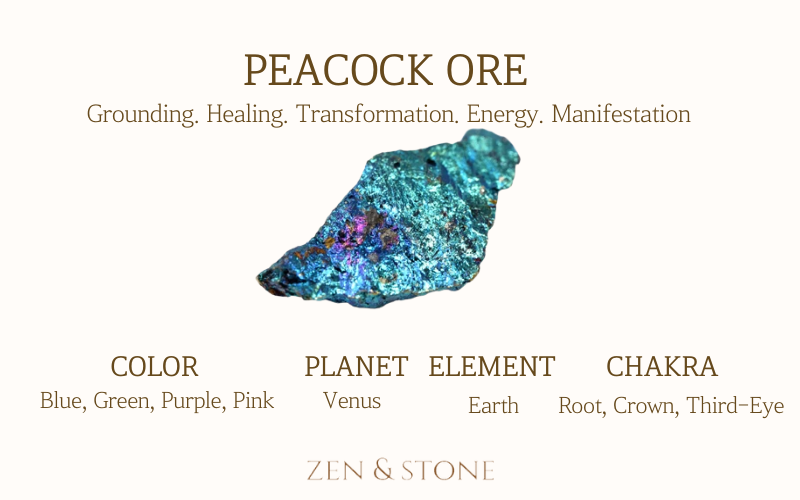 Peacock Ore – Meaning, Uses,  & Healing Properties