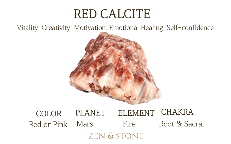 Red Calcite – Meaning, Uses,  & Healing Properties