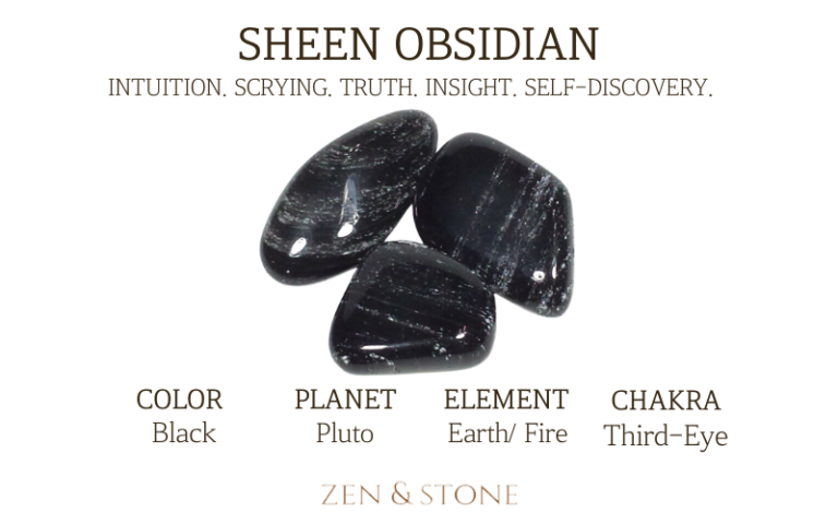 Sheen Obsidian – Meaning, Uses, & Healing Properties