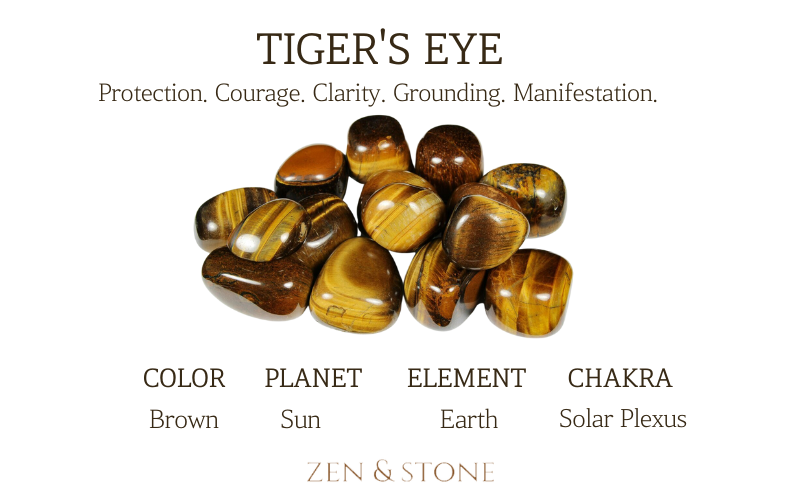 Tiger’s Eye Crystal – Meaning, Uses, & Healing Properties – Zen & Stone