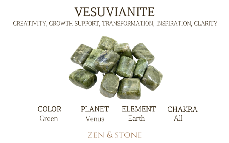 Vesuvianite  – Meaning, Uses, & Healing Properties