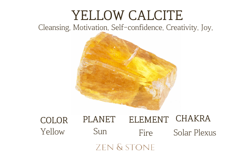 Calvite Color Yellow Calcite – Meaning, Uses, & Healing Properties – Zen & Stone