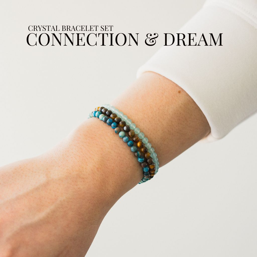 Connection & Dream Gemstone Bracelet Stack