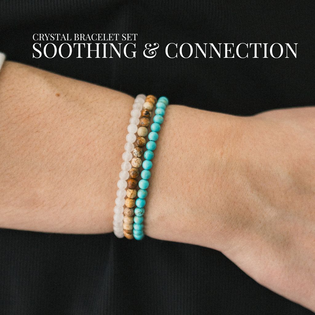 Soothing & Connection Gemstone Bracelet Stack