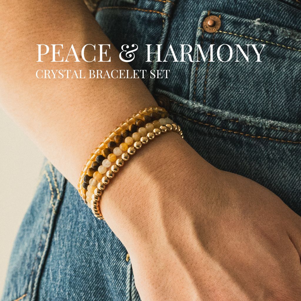 Peace & Harmony Gemstone Bracelet Stack