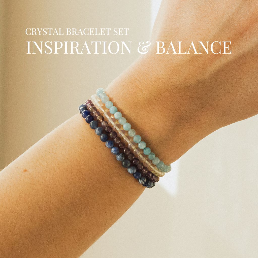 Inspiration & Balance Gemstone Bracelet Stack