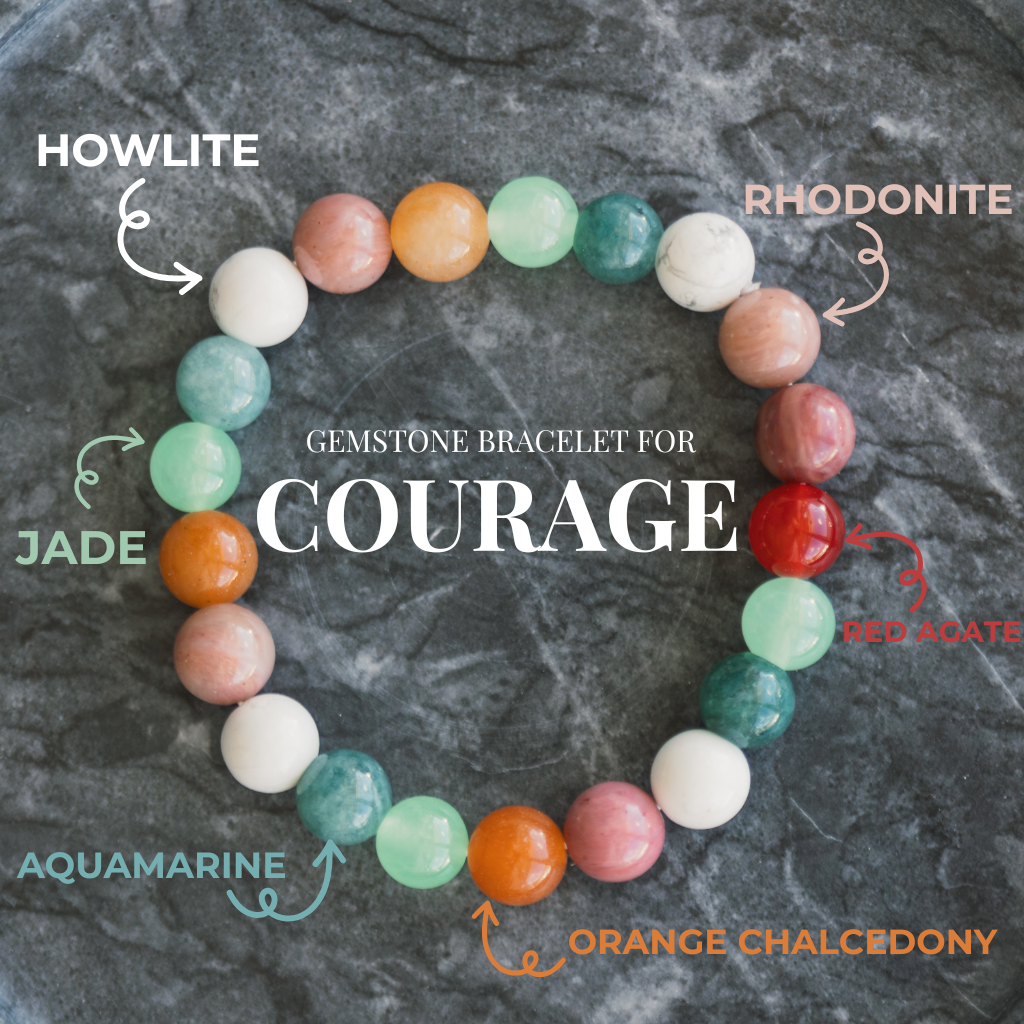 8MM Chunky Gemstone Bracelets - Set Intentions Collection