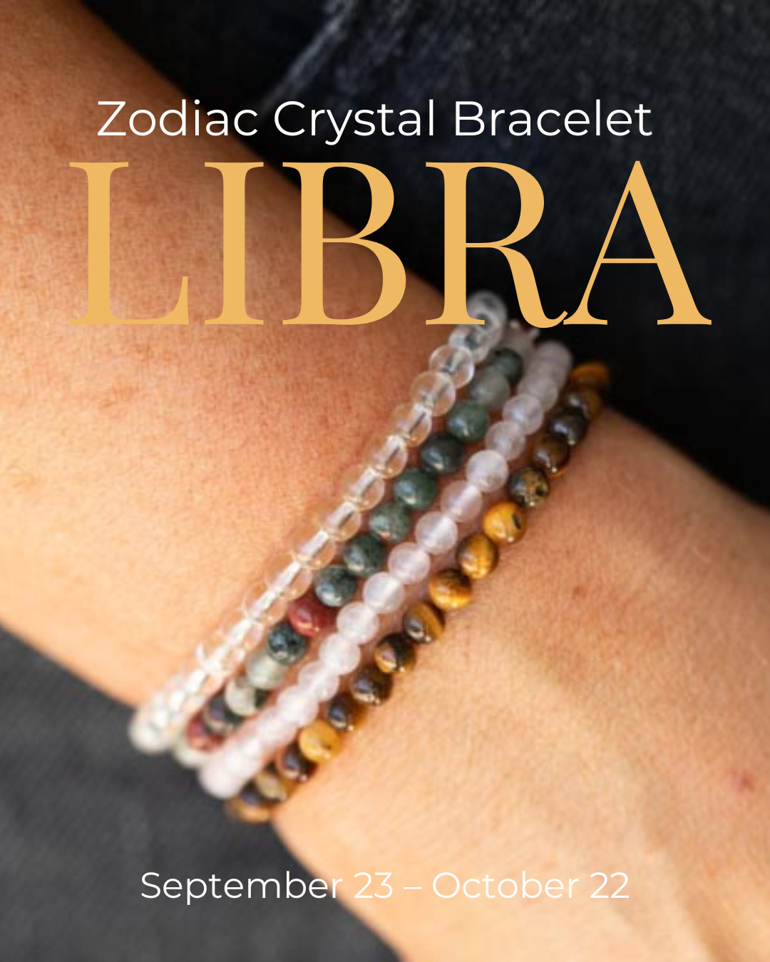 Libra Gemstone Bracelet Stack