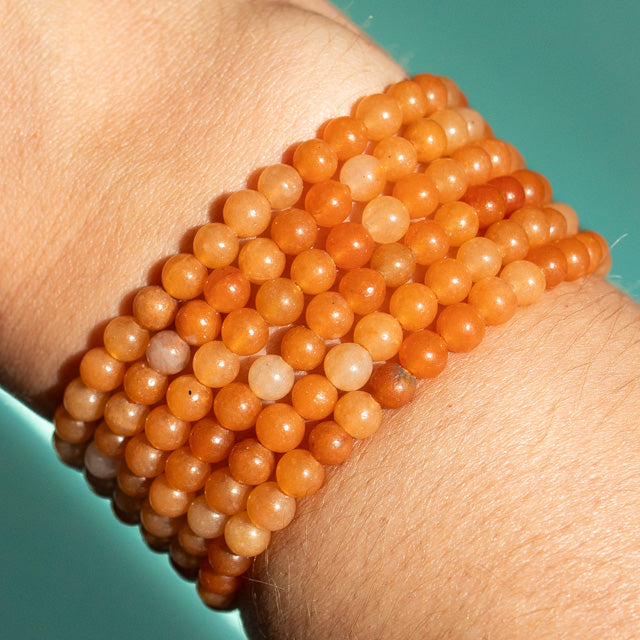 Red Aventurine Gemstone Bracelet