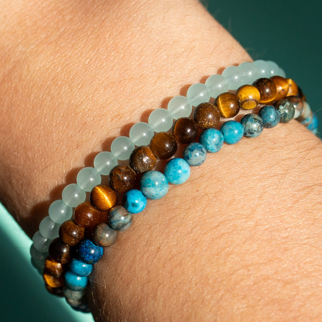 Connection & Dream Gemstone Bracelet Stack