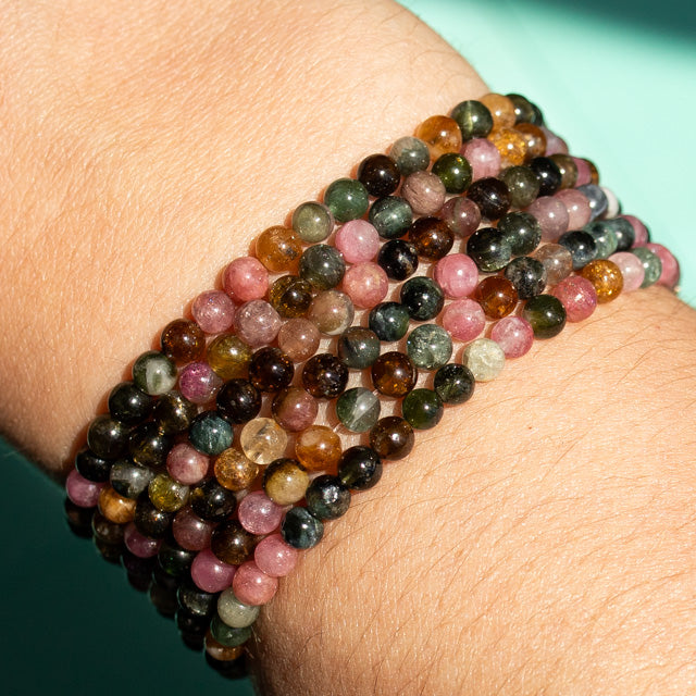 Rainbow Tourmaline Gemstone Bracelet