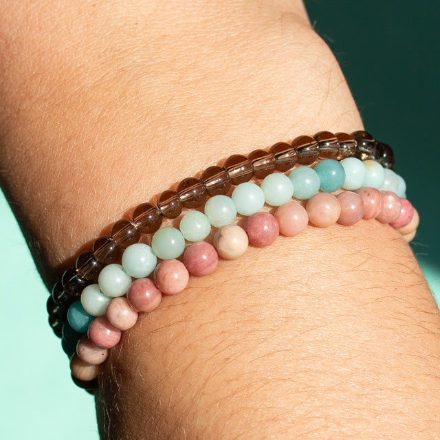 Self Love Gemstone Bracelet Stack
