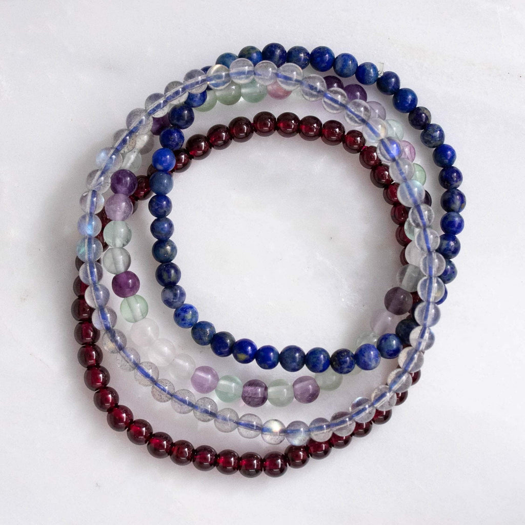 Capricorn Gemstone Bracelet Stack