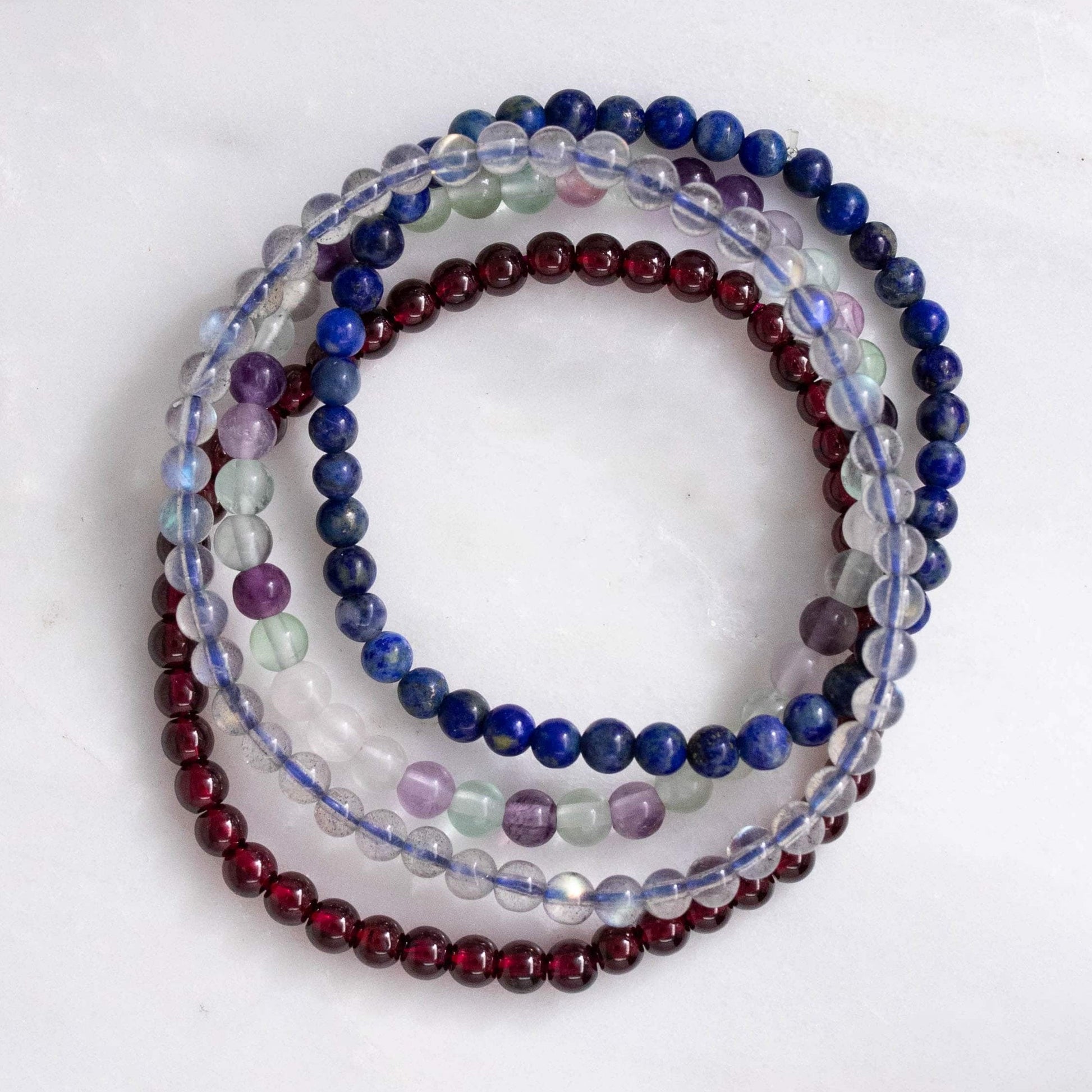 Capricorn Gemstone Bracelet Stack