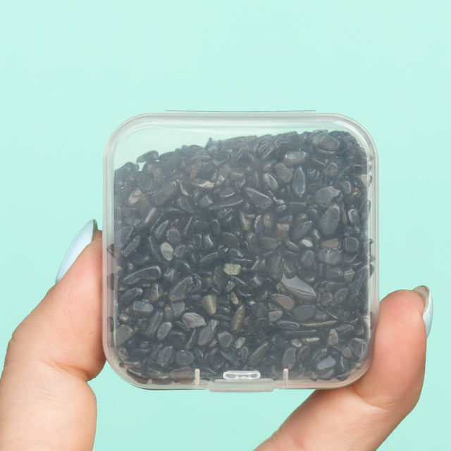 Obsidian Gemstone Chips