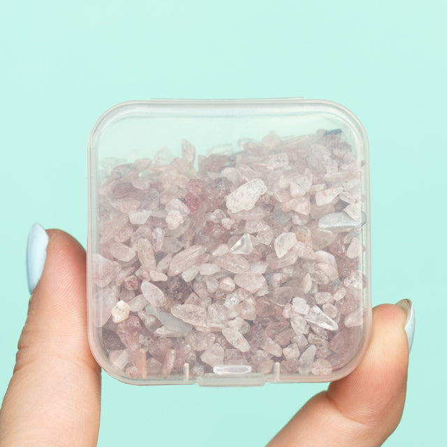 Strawberry Quartz Gemstone Chips