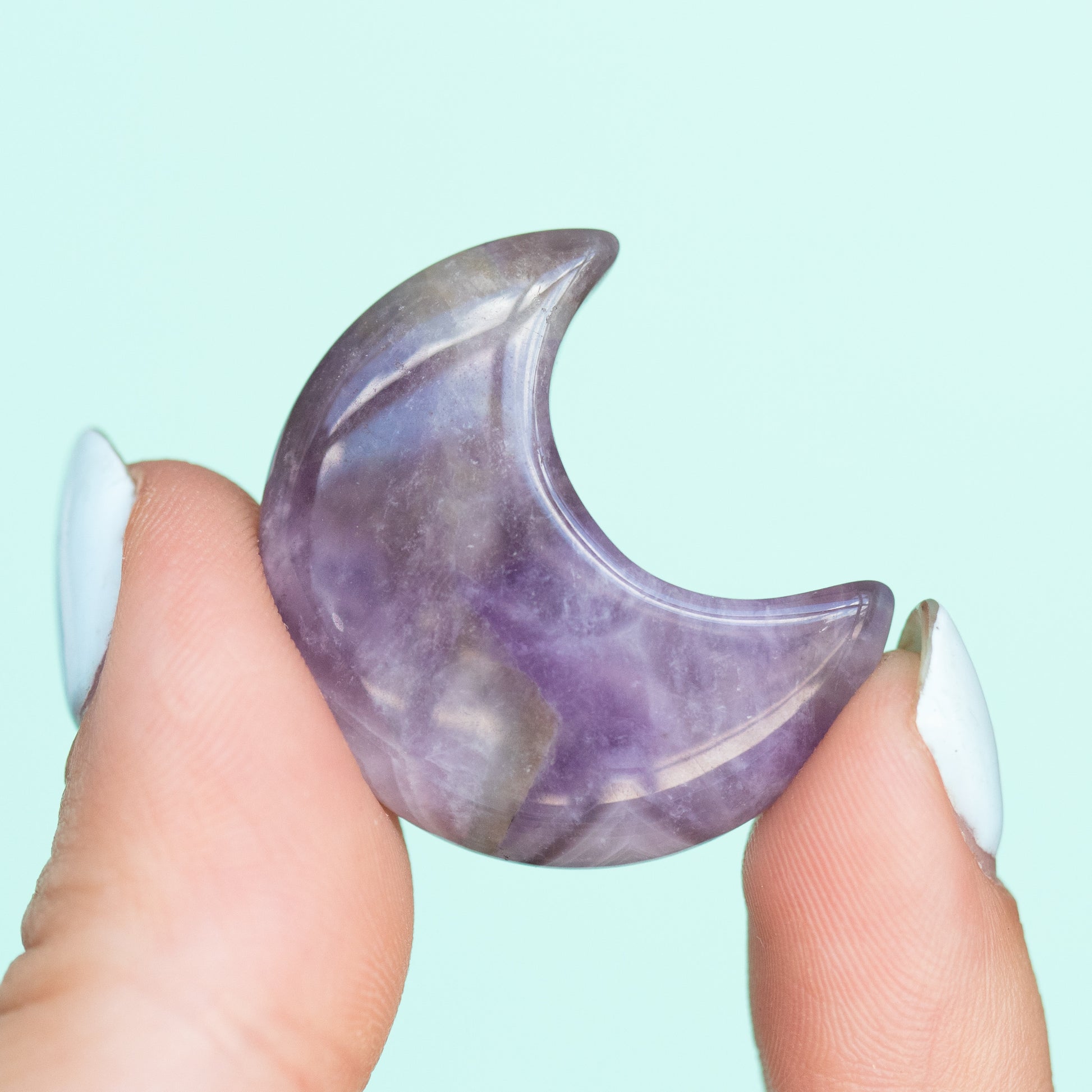 Amethyst Crescent Moon