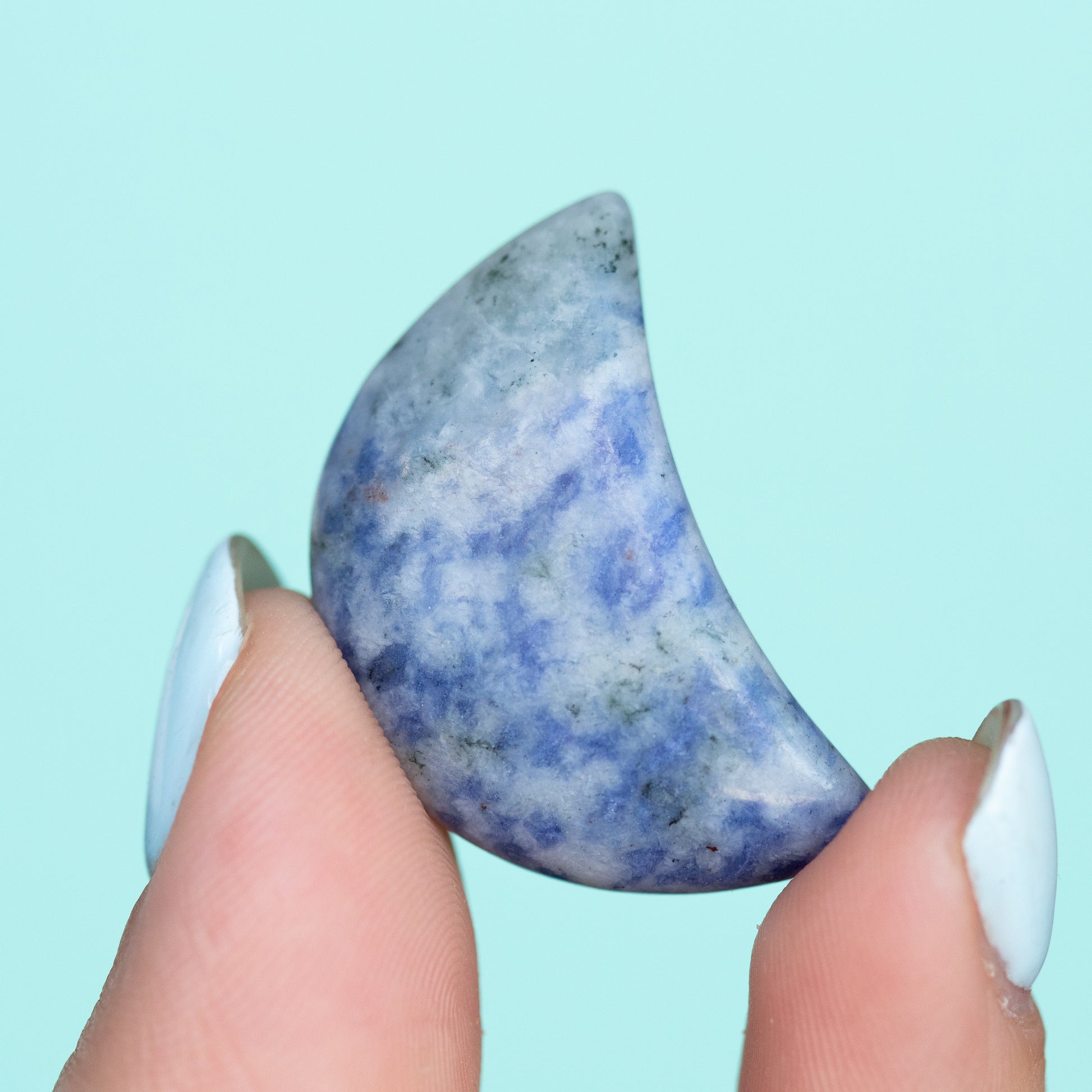 Sodalite Crescent Moon