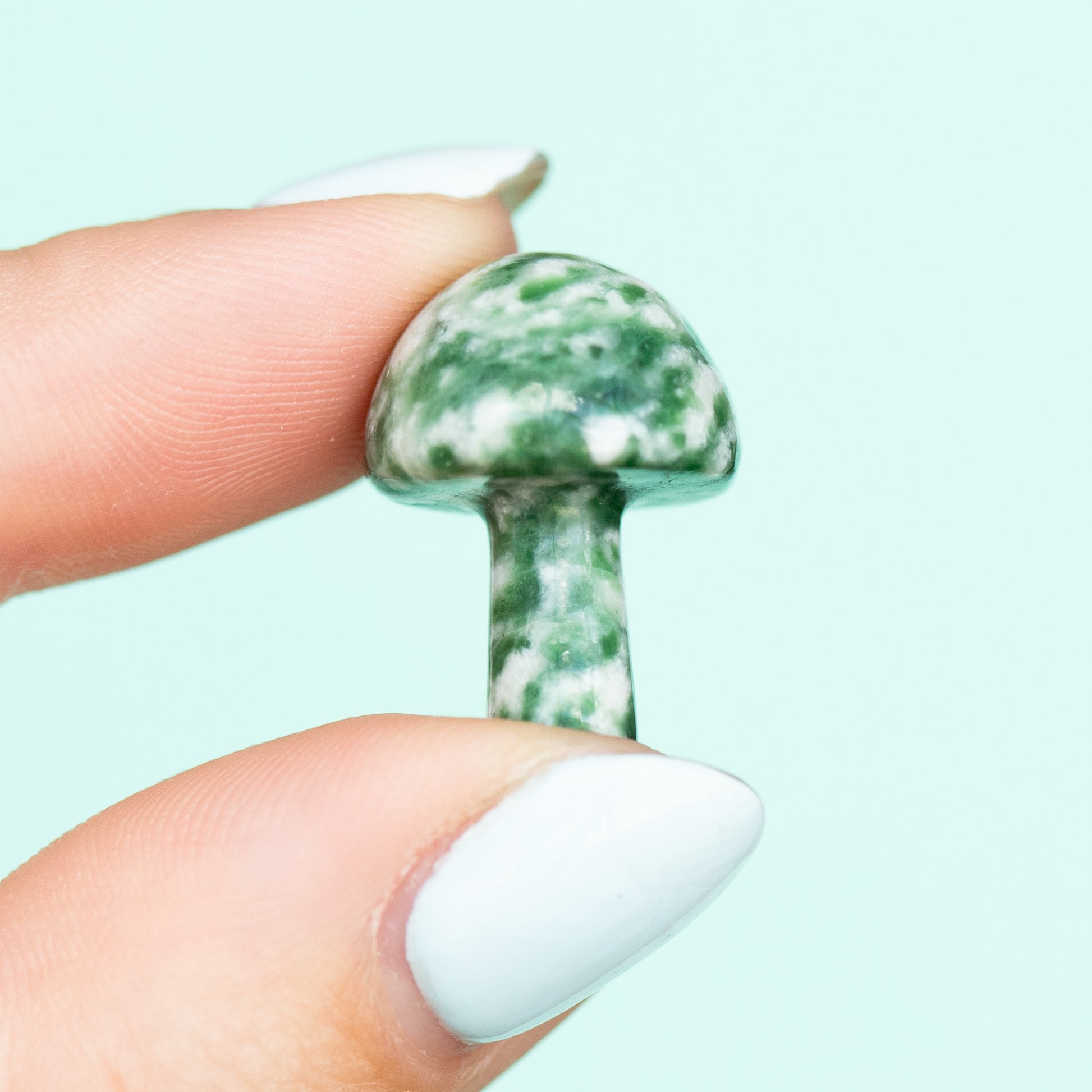 Moss Agate Mushroom