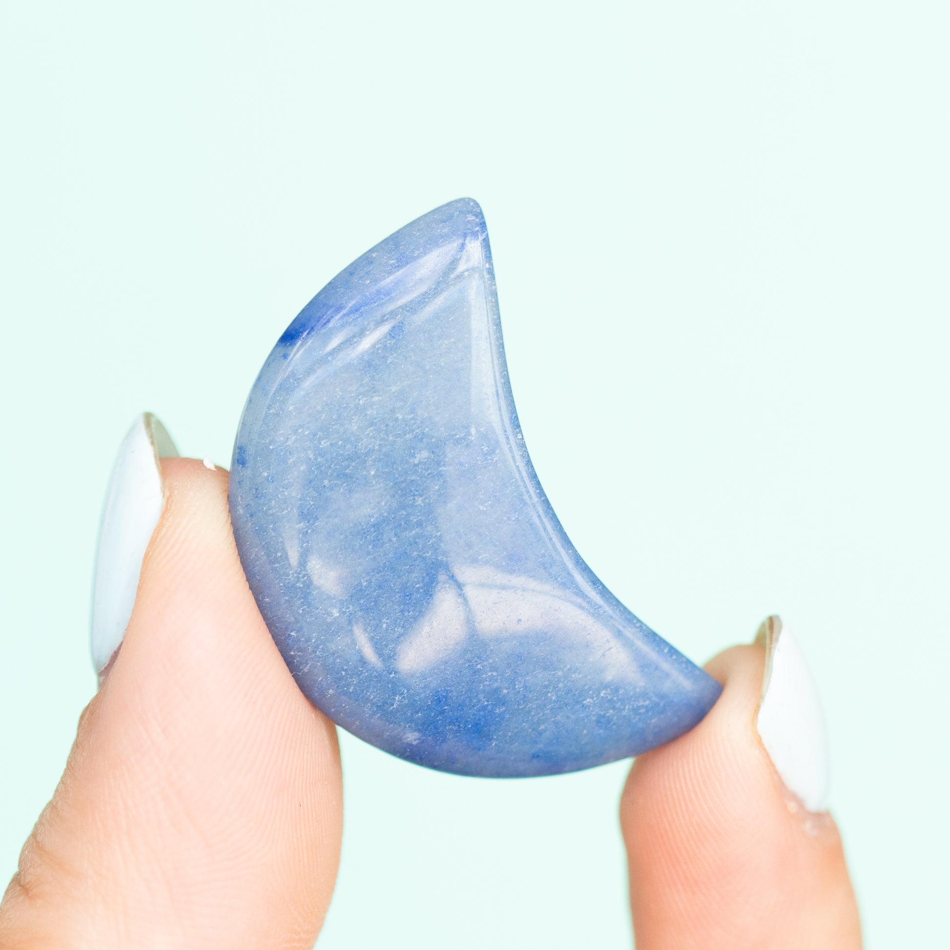 Blue Aventurine Crescent Moon