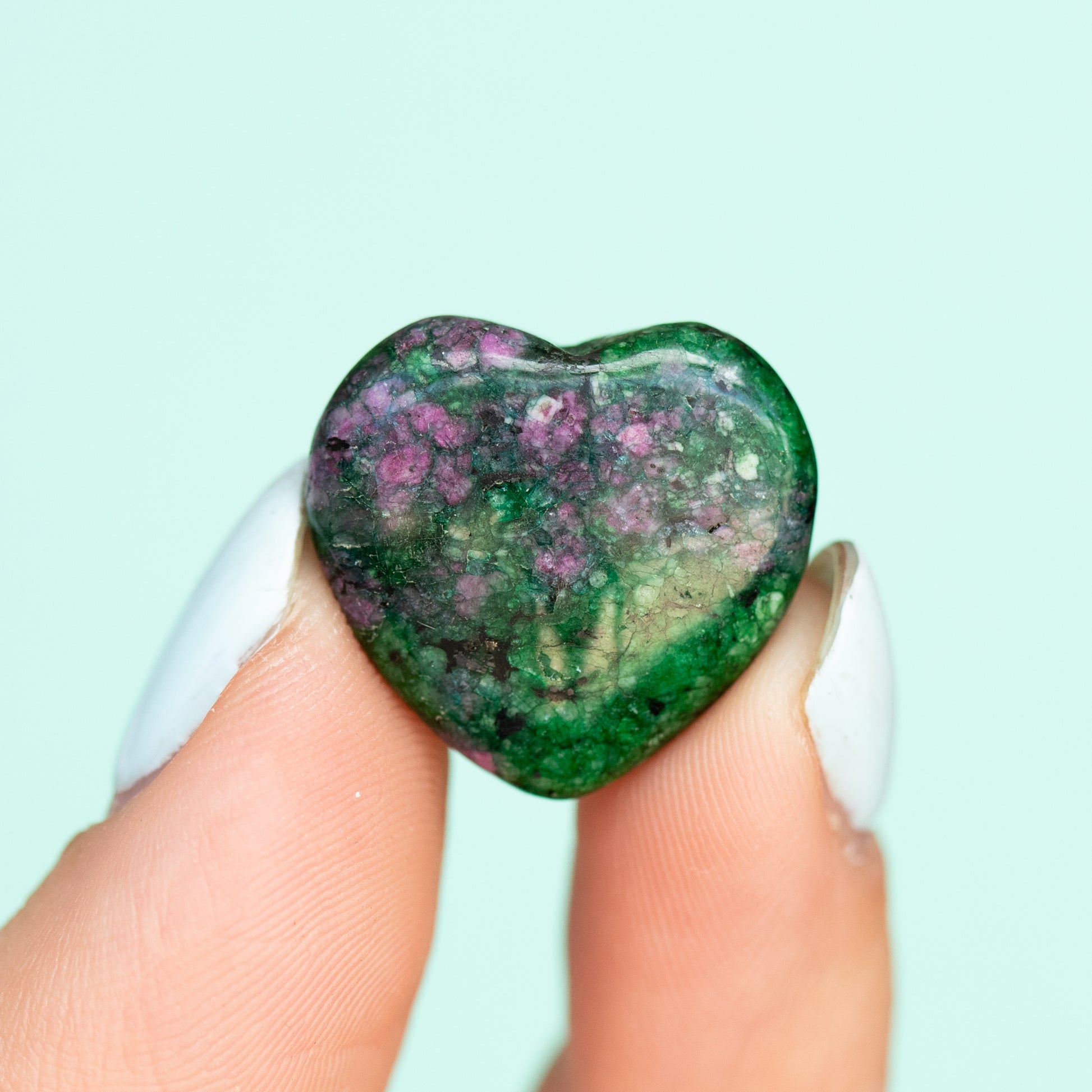 Ruby Zoisite Heart