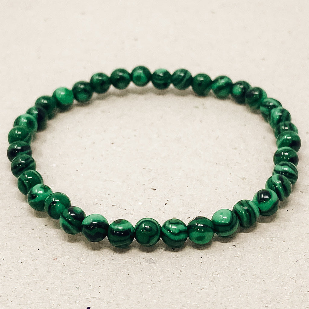 Green Malachite Gemstone Bracelet