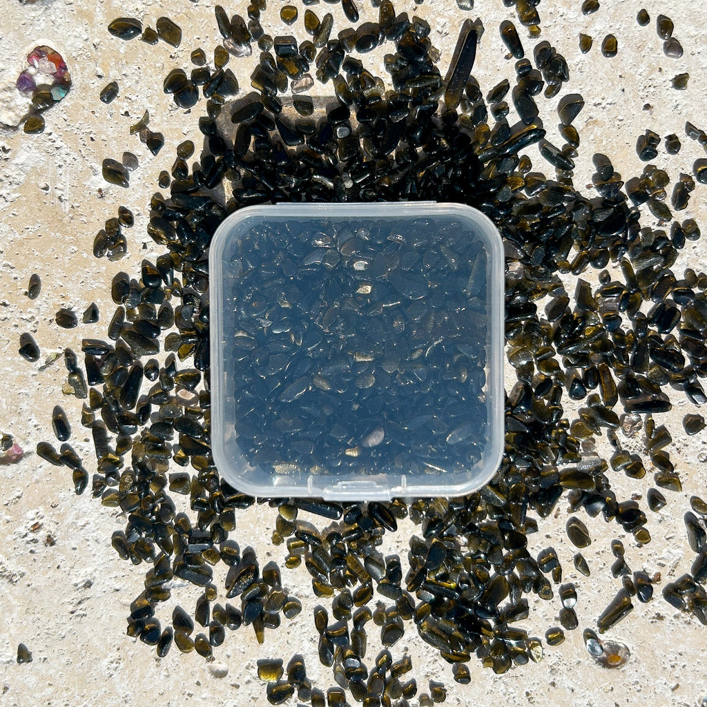 Obsidian Gemstone Chips