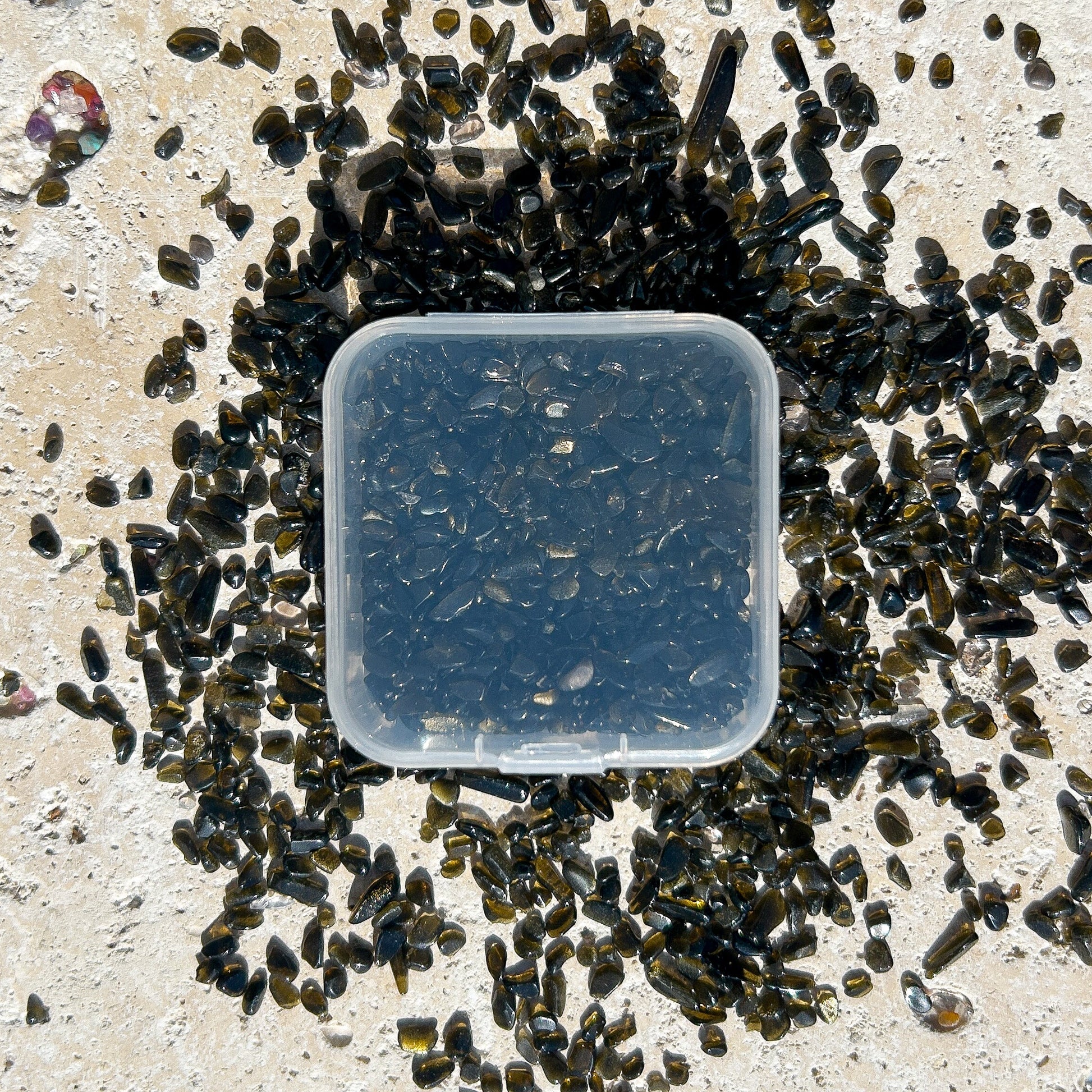Obsidian Gemstone Chips