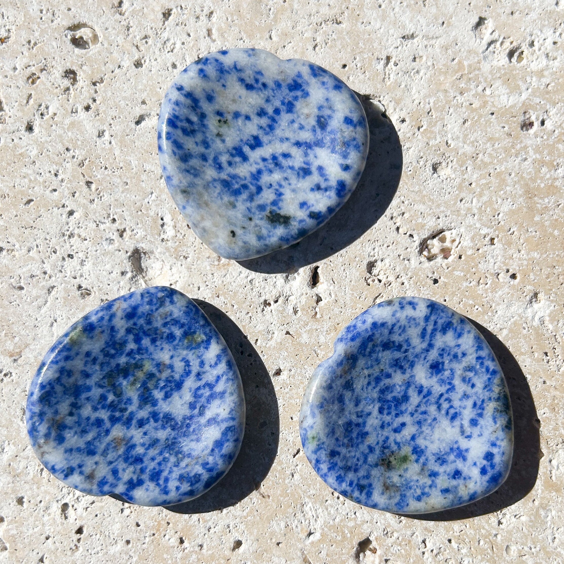 Sodalite Heart Shaped Worry Stone