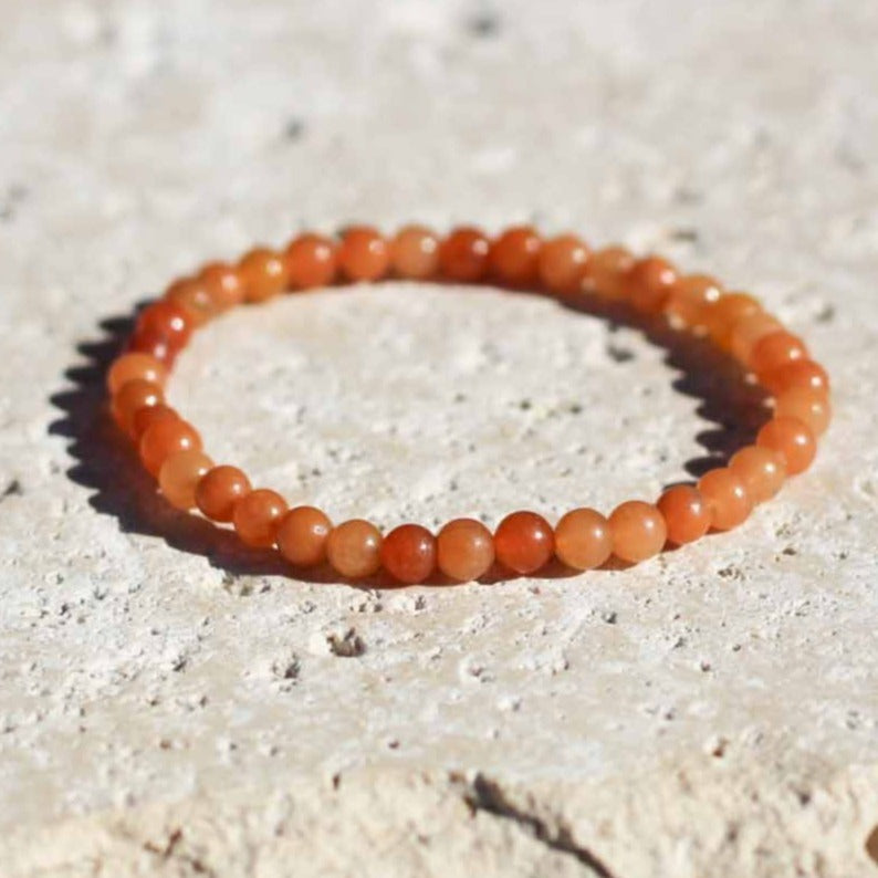Red Aventurine Gemstone Bracelet