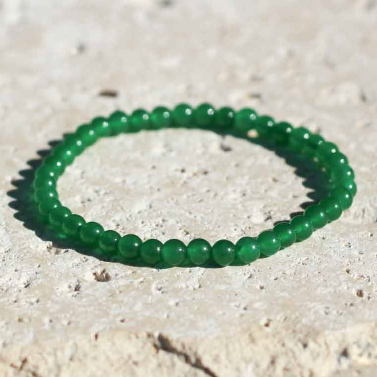 Green Chalcedony Gemstone Bracelet