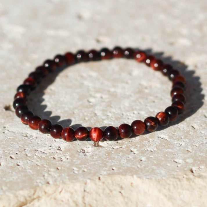 Red Tiger's Eye Gemstone Bracelet