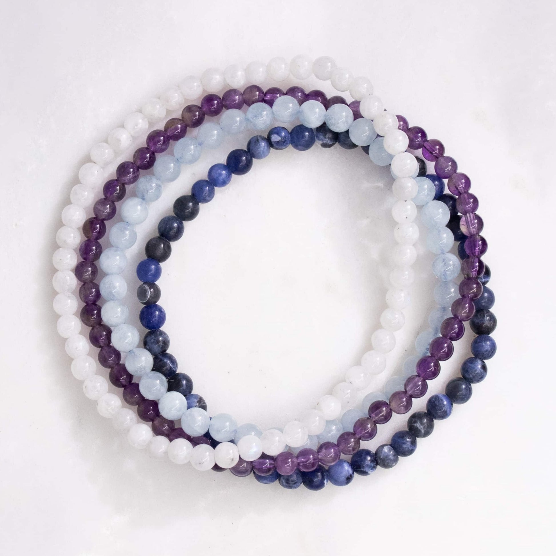 Pisces Gemstone Bracelet Stack
