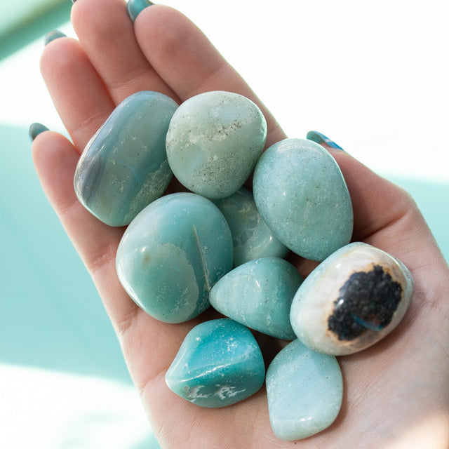 Light Blue Jade Tumble