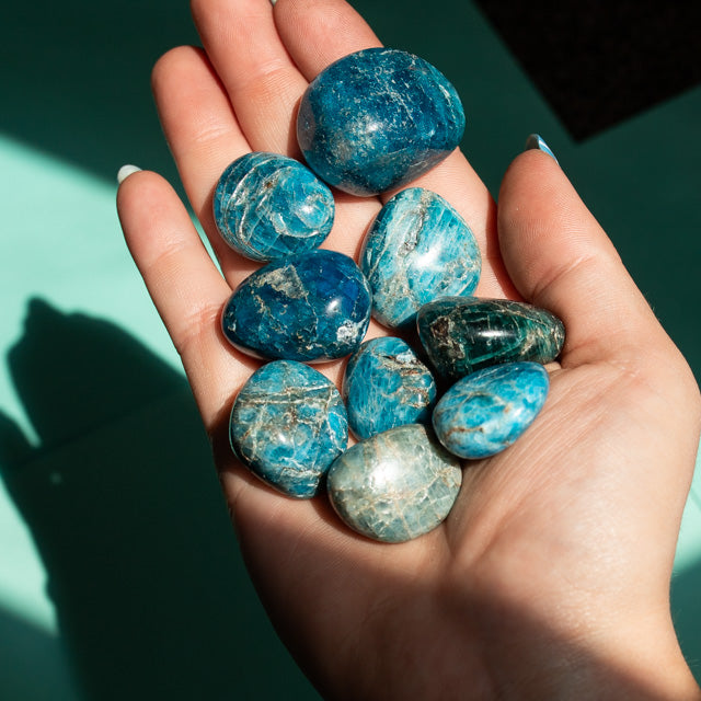 Blue Apatite Tumble