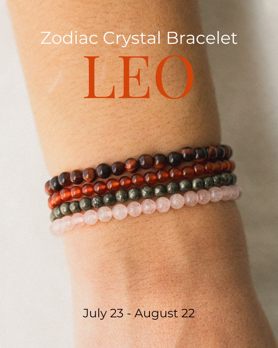 Leo Gemstone Bracelet Stack