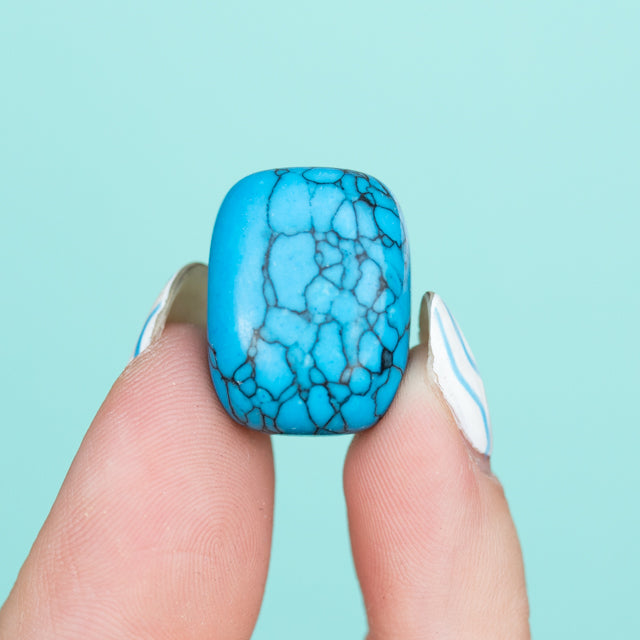 Dyed Blue Magnesite Tumble