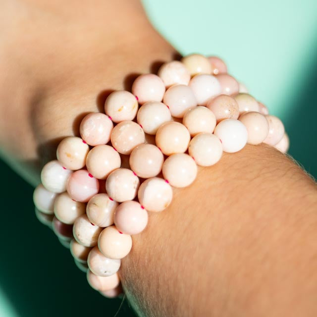 Pink Opal 8mm Gemstone Bracelet