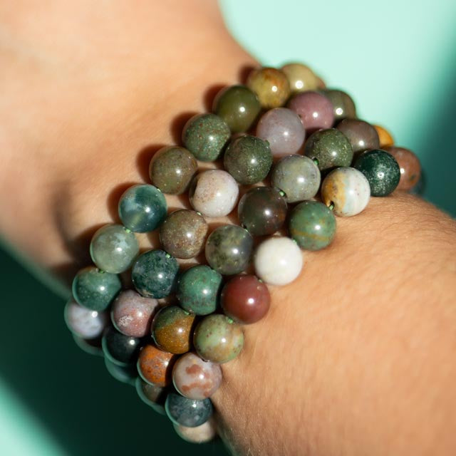Indian Agate Gemstone Bracelet